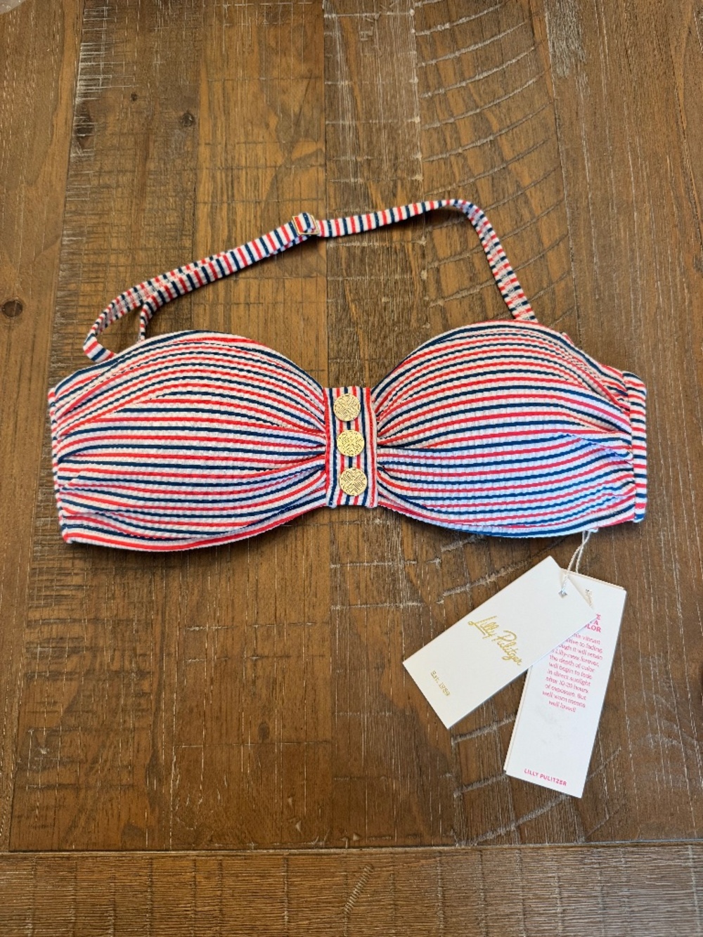 Lilly Pulitzer Melita Bandeau Swim Top